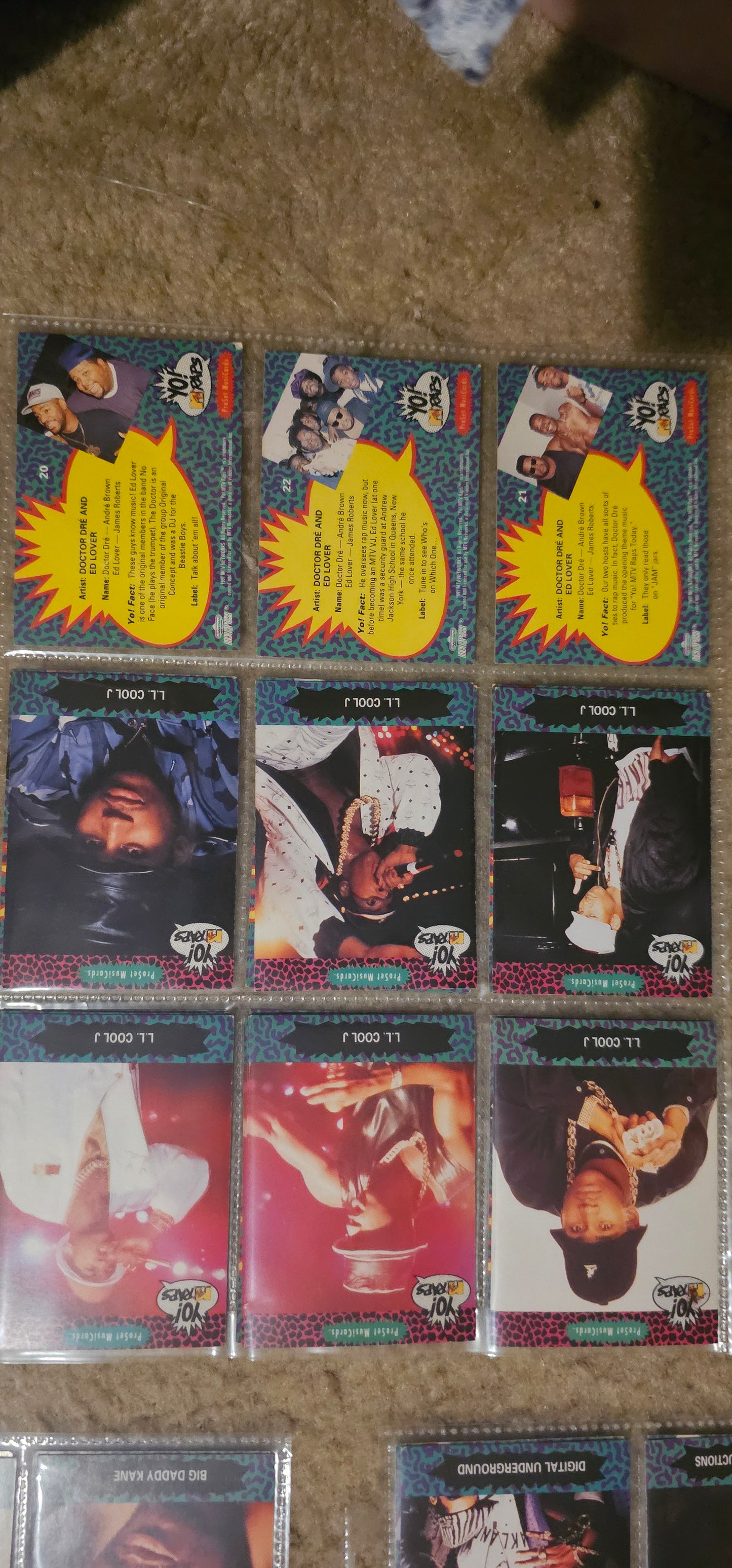 1991 Pro Set Music Cards Yo MTV Raps