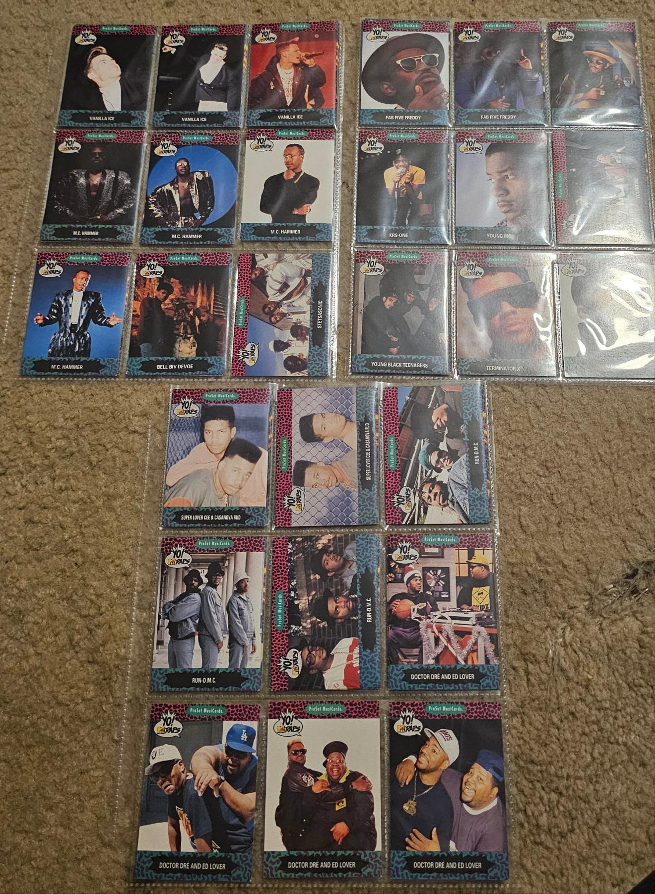 1991 Pro Set Music Cards Yo MTV Raps